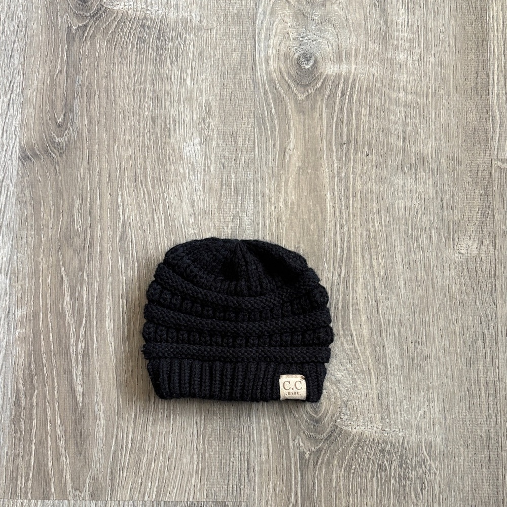 C.C baby Classic Black Knit Hat
